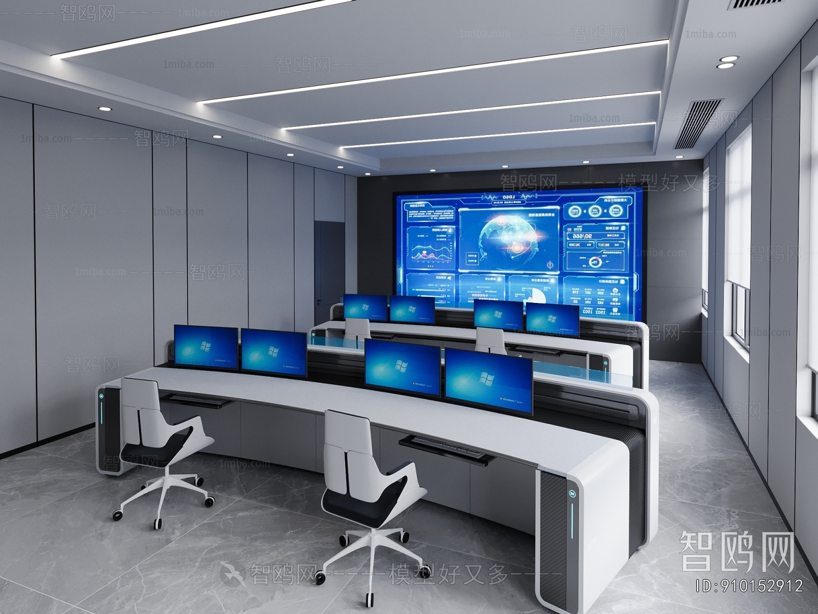 Modern Monitor Room
