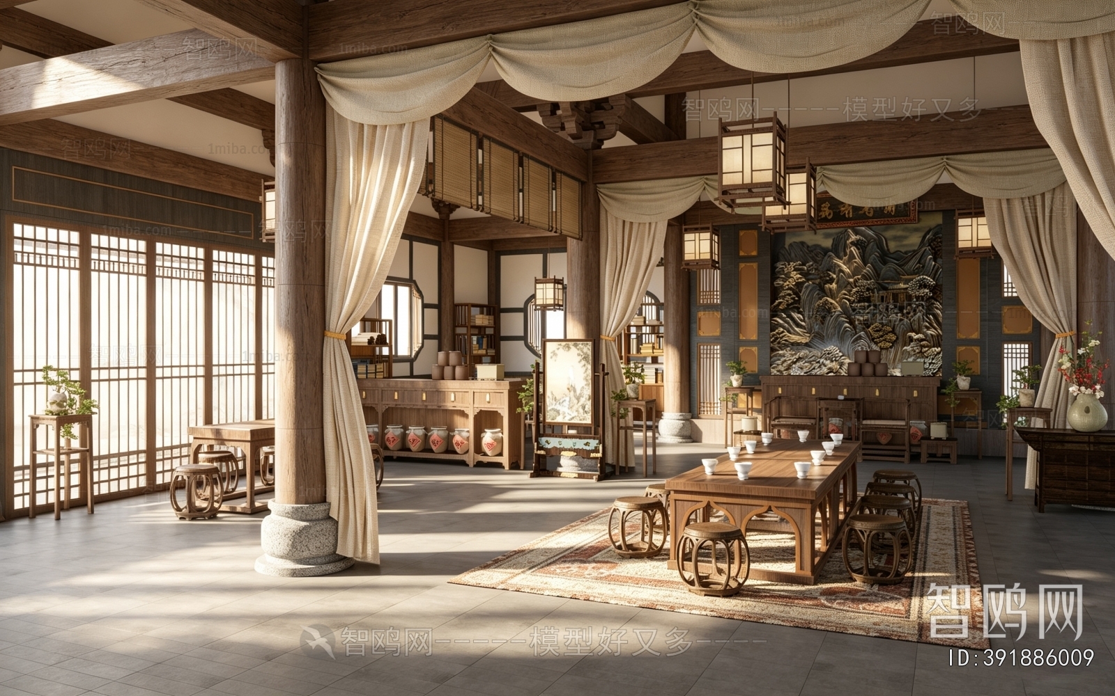 New Chinese Style Teahouse Tea House