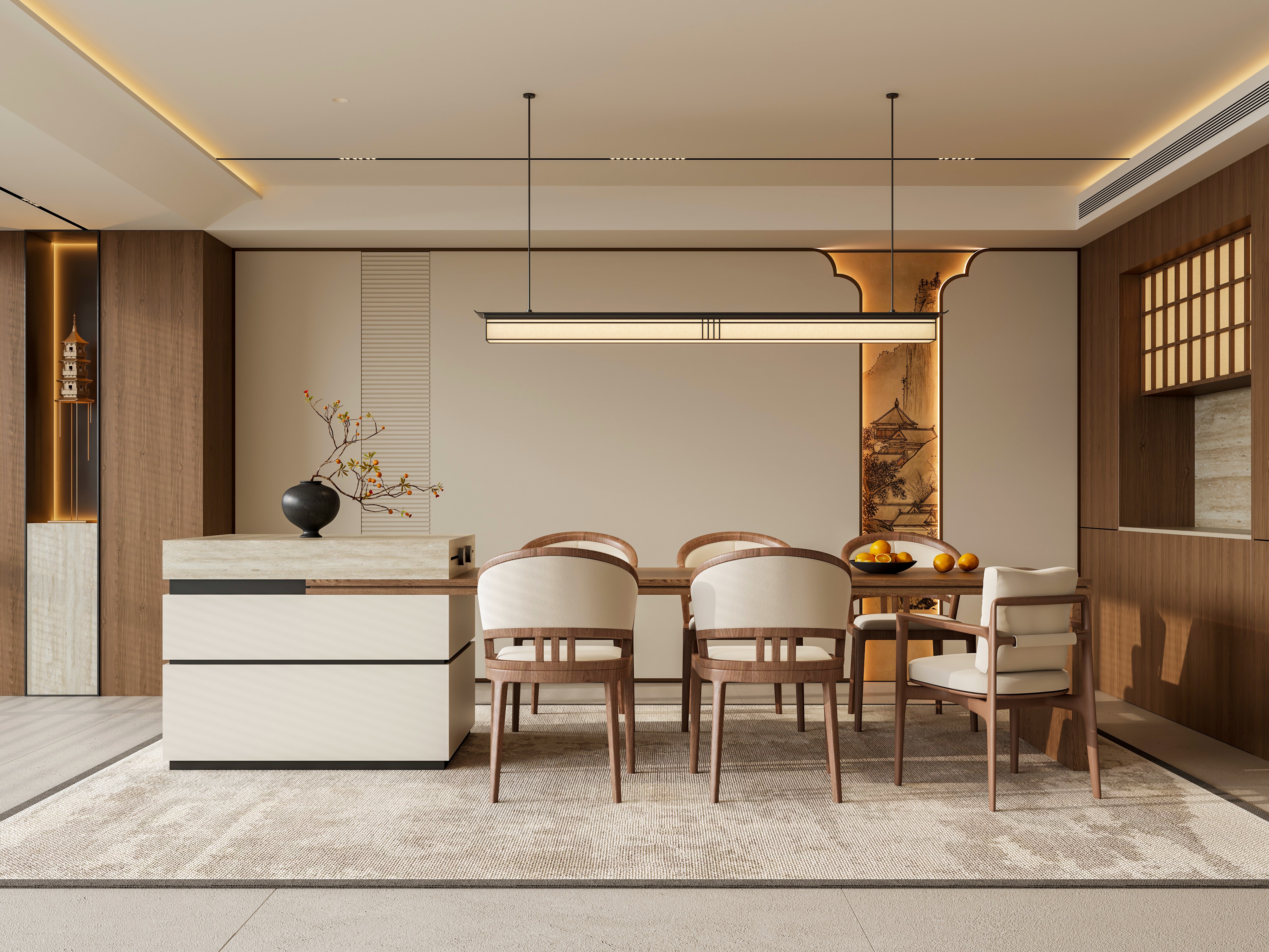 New Chinese Style Dining Room