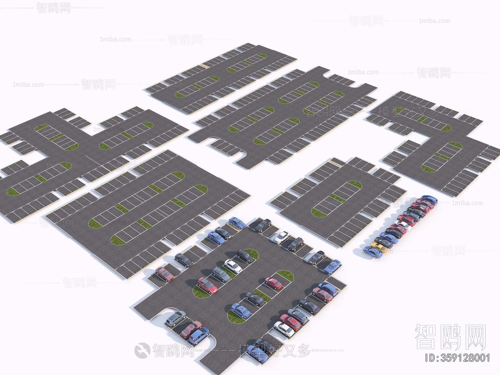 Modern Outdoor Parking Lot