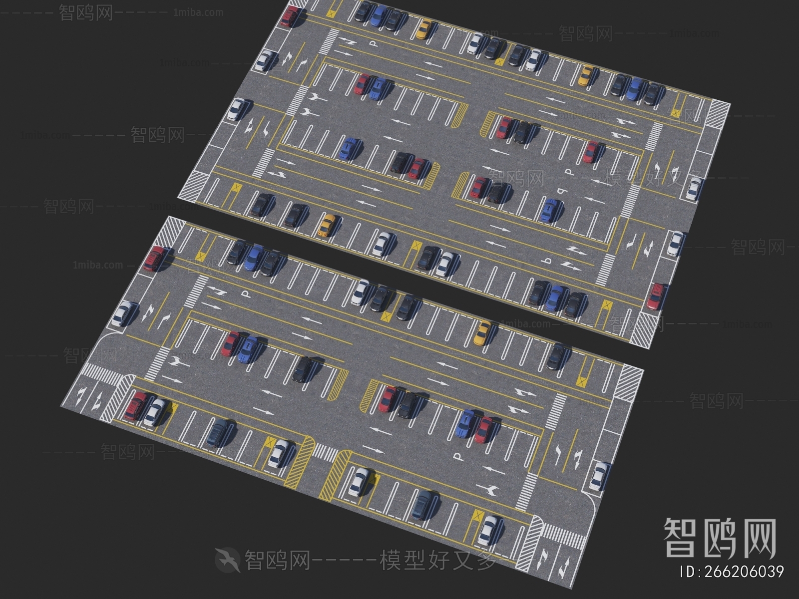 Modern Outdoor Parking Lot
