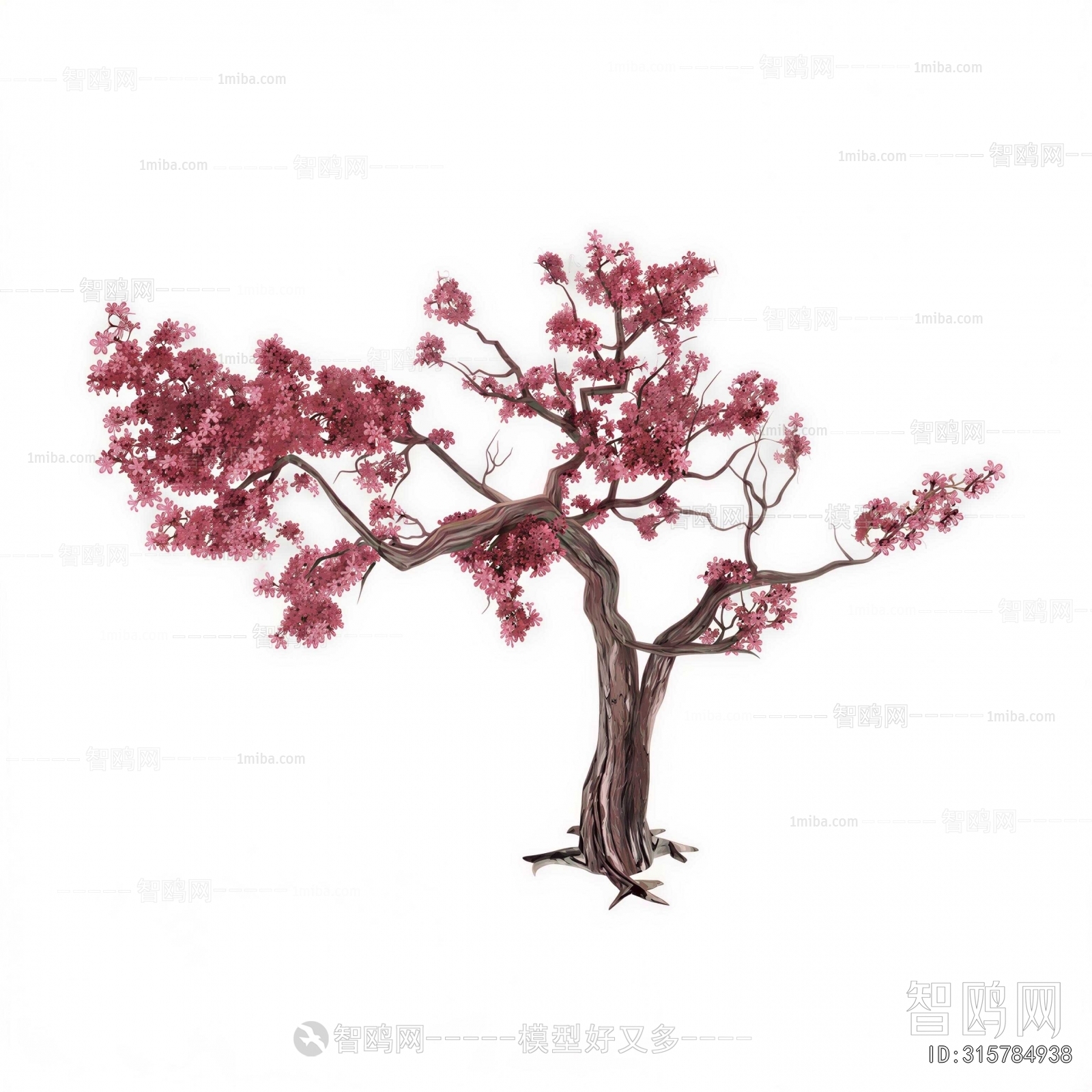 Plastic Rough Design Modern Tree 3D Model Download - Model ID.315784938 | 1miba