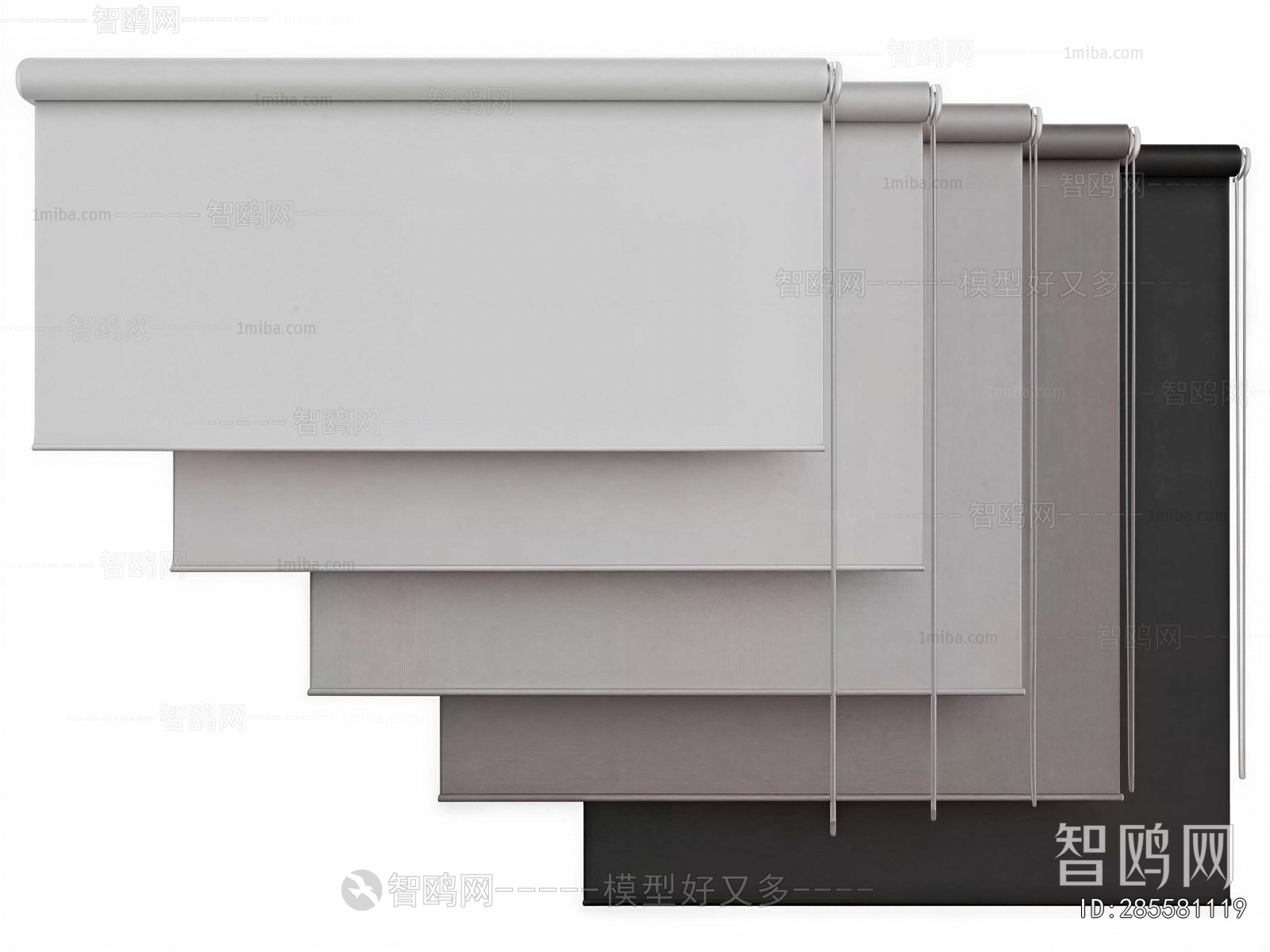 Plastic Rough Design Modern Roller Shutters 3D Model Download - Model ID.285581119 | 1miba