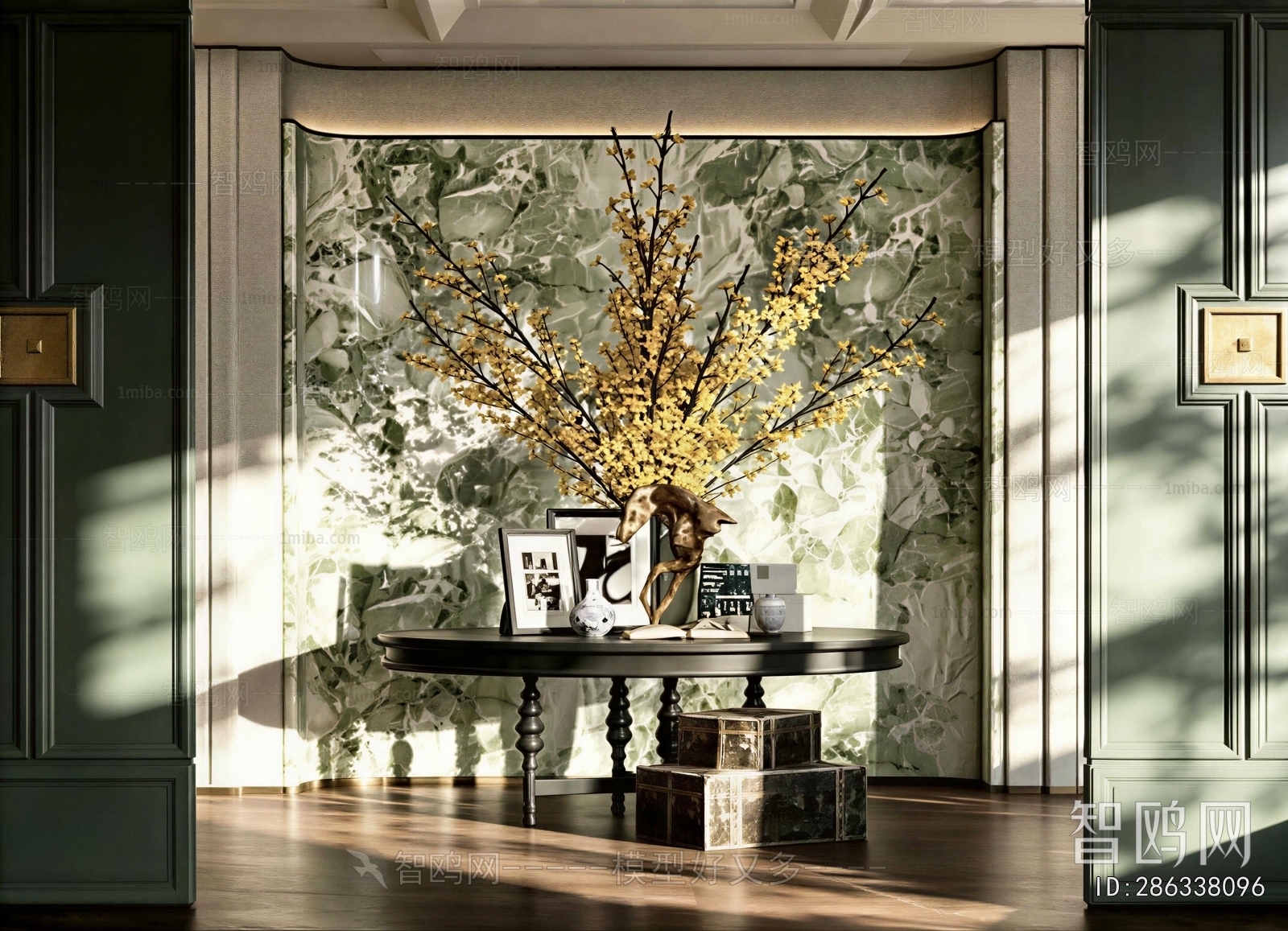 Plastic Rough Design Modern Lobby Hall 3D Model Download - Model ID.286338096 | 1miba