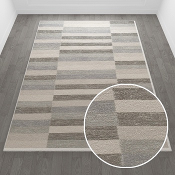 现代方形地毯-ID:640131613