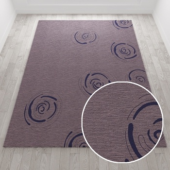-现代风格方形地毯-ID:10904179