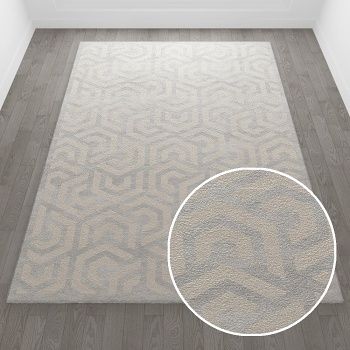 -现代风格方形地毯-ID:10903941