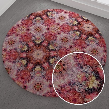圆形地毯 ()-ID:10904548