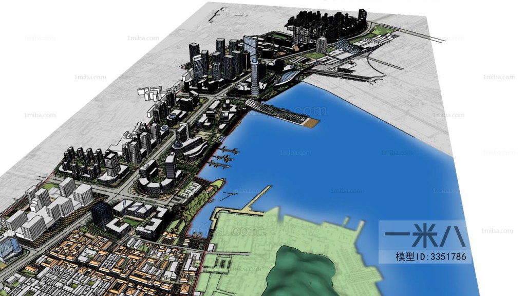 Modern Architectural Bird's-eye View Planning