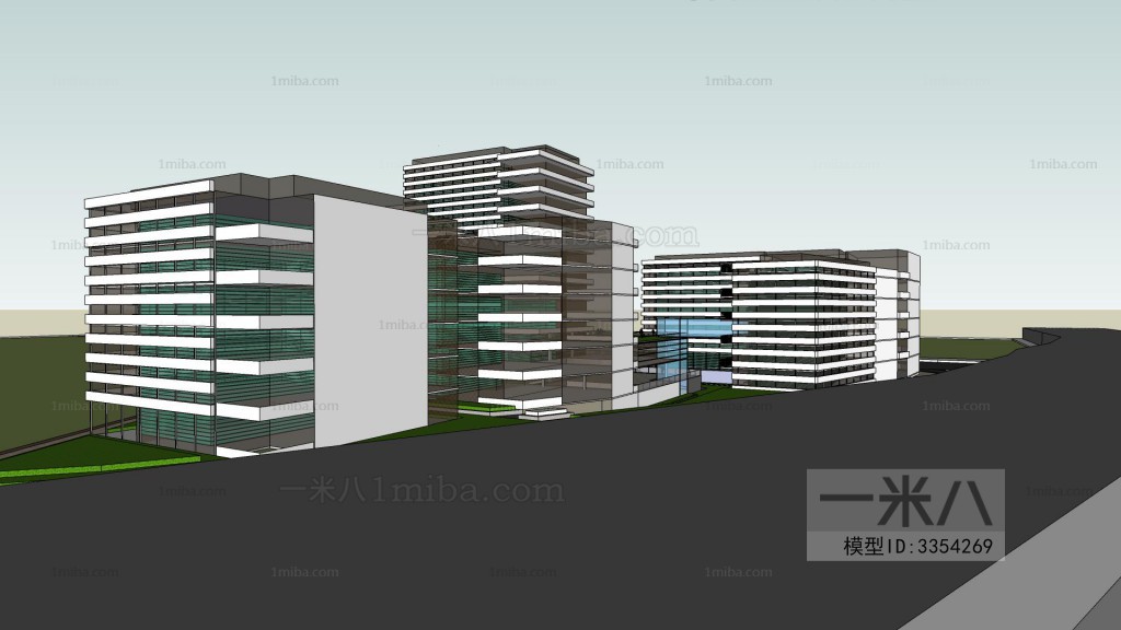 Modern Architectural Bird's-eye View Planning