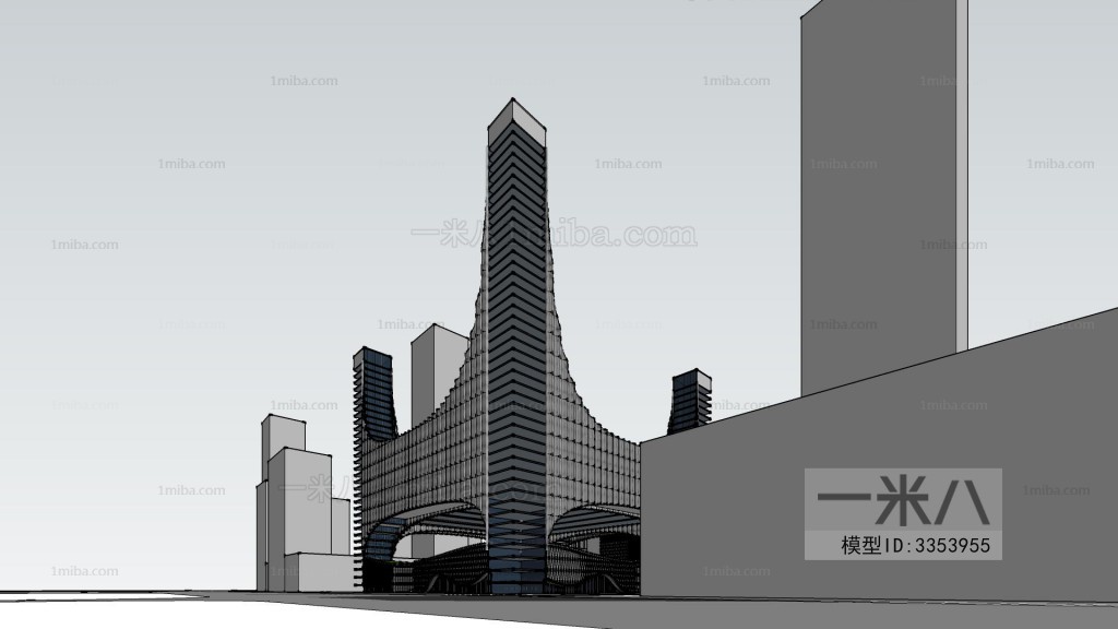 Modern Architectural Bird's-eye View Planning