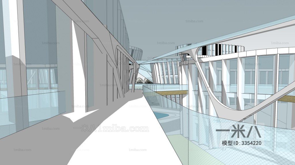 Modern Architectural Bird's-eye View Planning