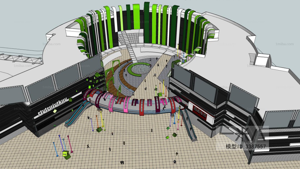 Modern Architectural Bird's-eye View Planning