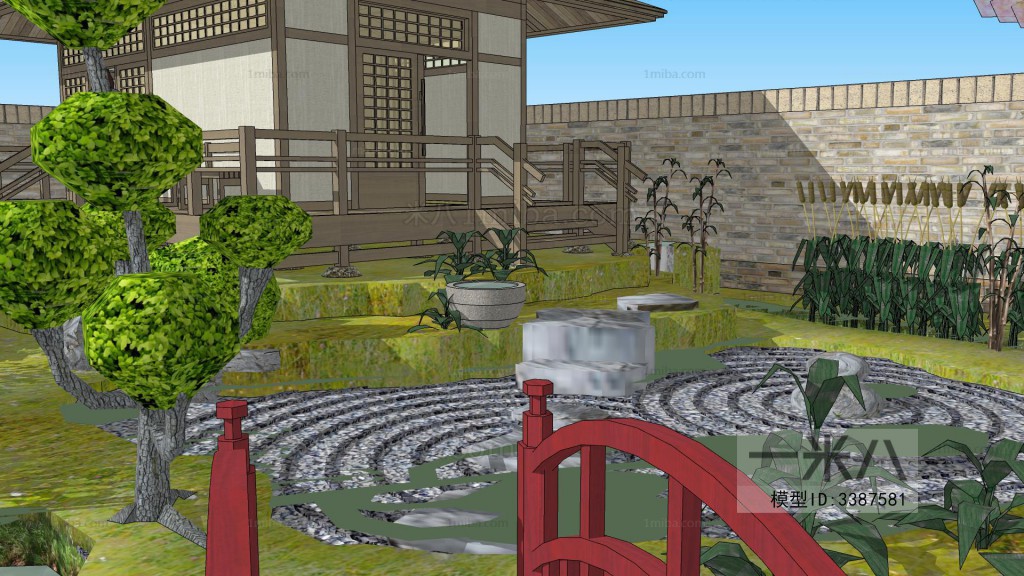 New Chinese Style Courtyard/landscape