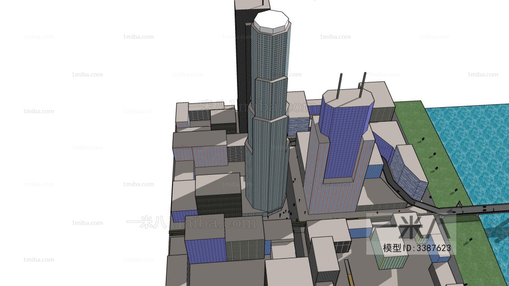 Modern Architectural Bird's-eye View Planning