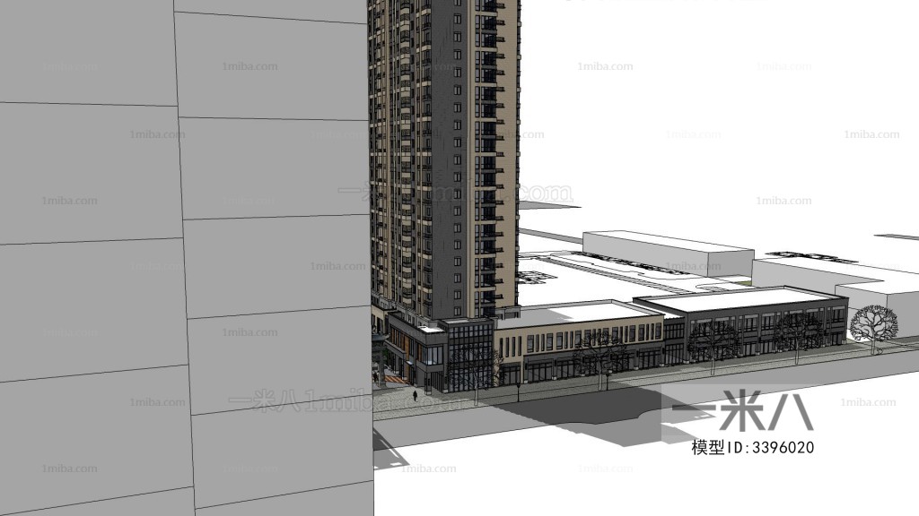 Modern Architectural Bird's-eye View Planning