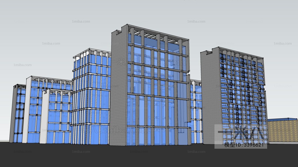 Modern Architectural Bird's-eye View Planning