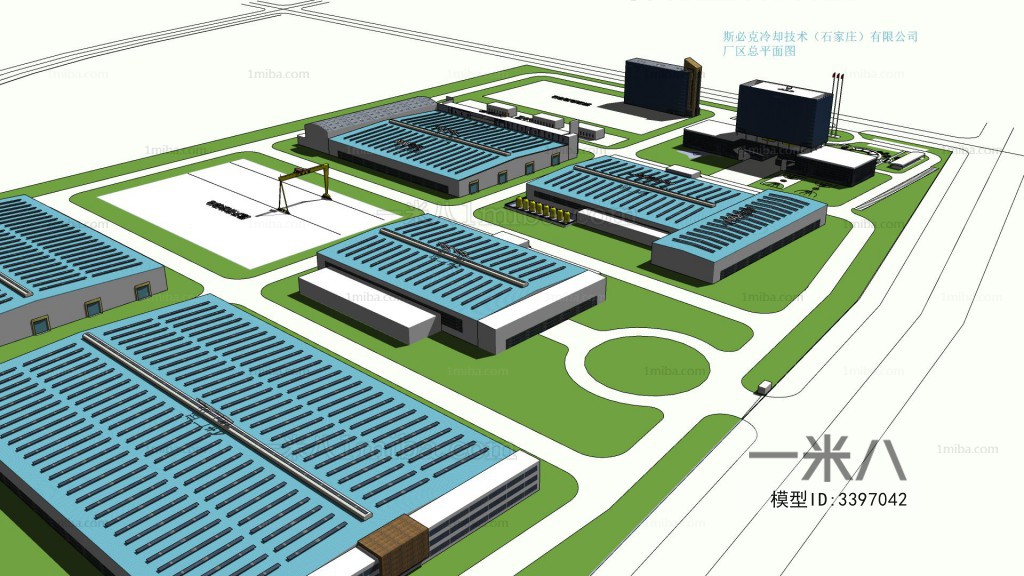 Modern Architectural Bird's-eye View Planning