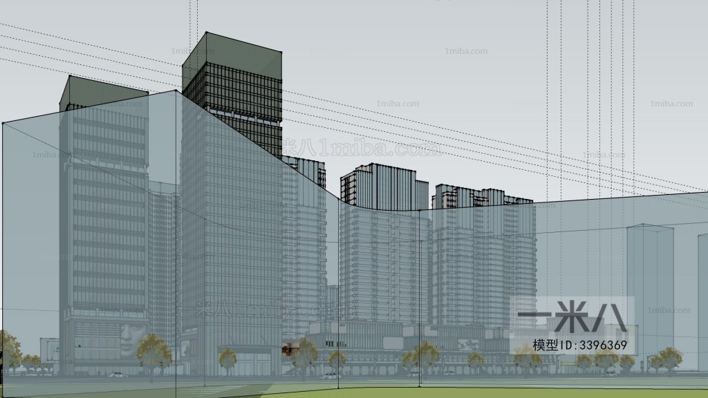 Modern Architectural Bird's-eye View Planning