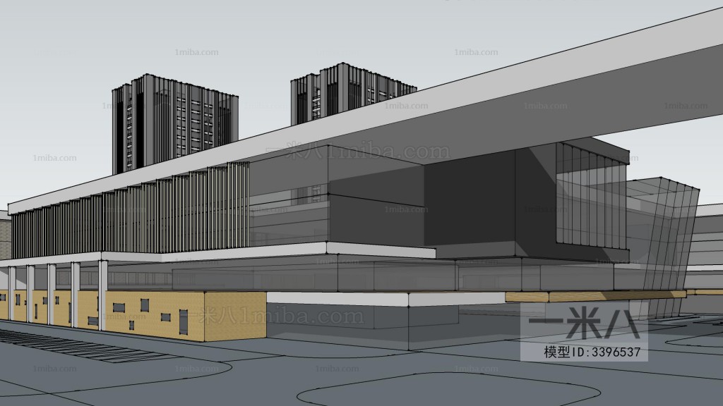 Modern Architectural Bird's-eye View Planning