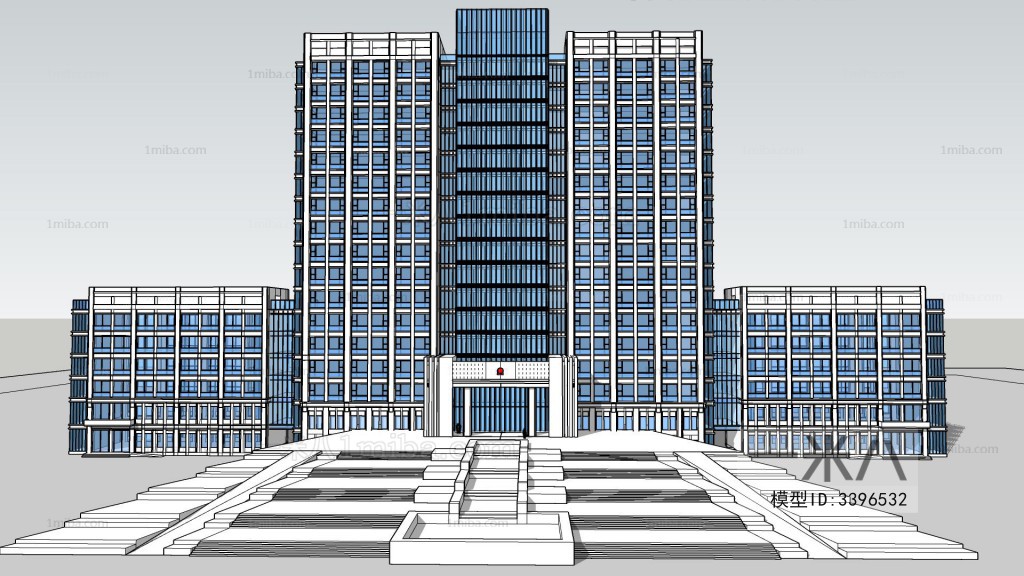 Modern Architectural Bird's-eye View Planning