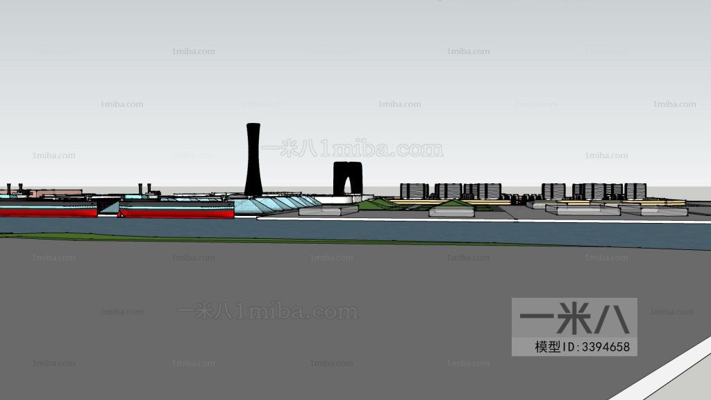 Modern Architectural Bird's-eye View Planning