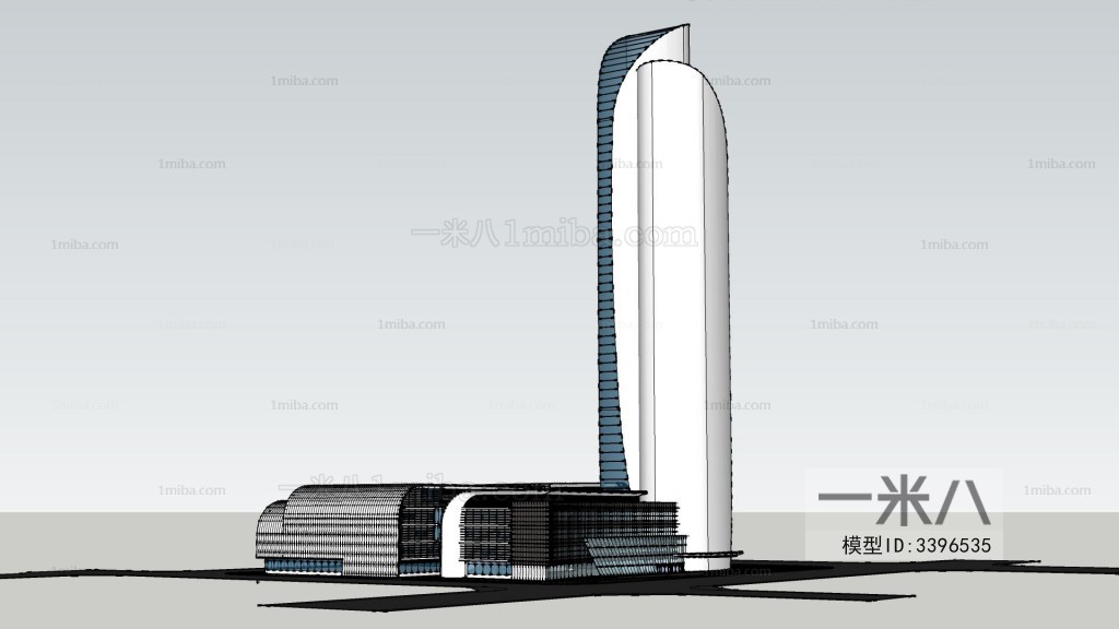 Modern Architectural Bird's-eye View Planning