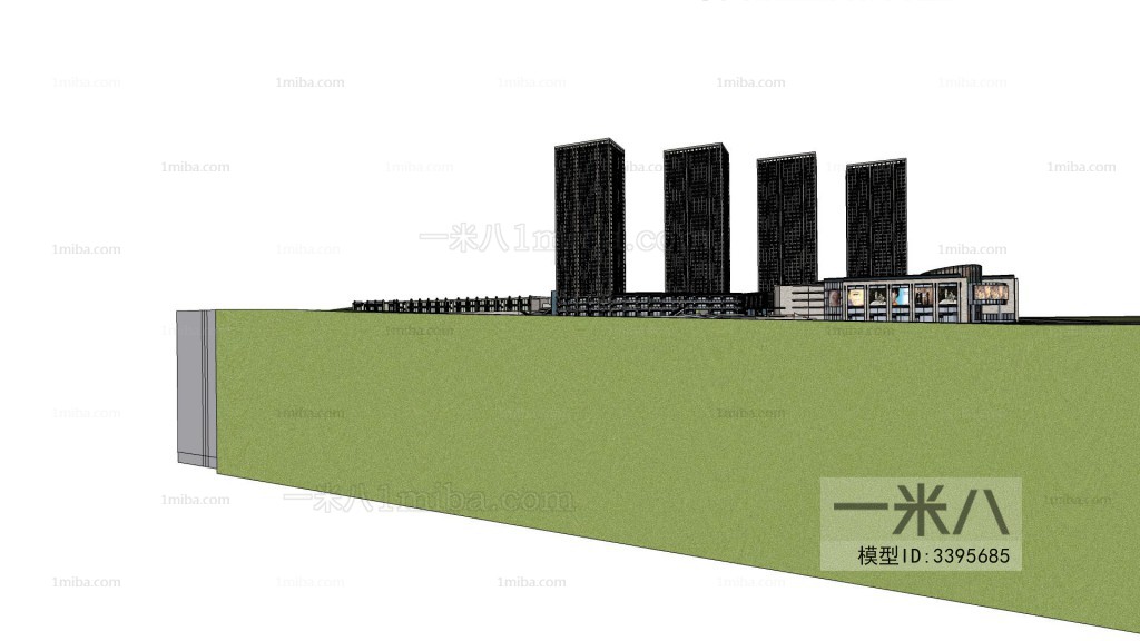 Modern Architectural Bird's-eye View Planning