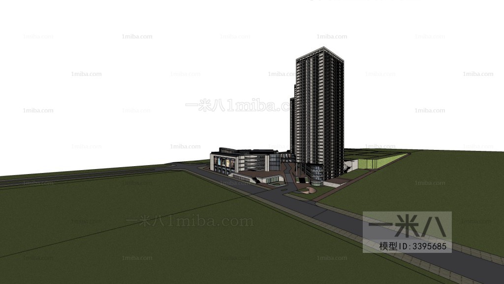 Modern Architectural Bird's-eye View Planning