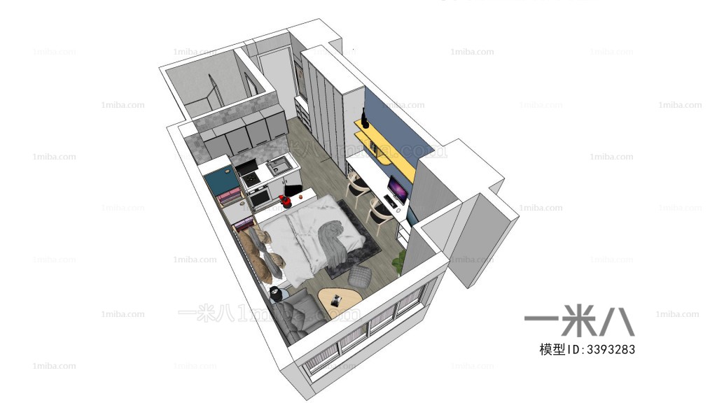 现代单身公寓室内设计