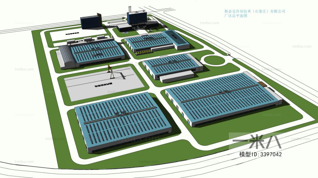 Modern Architectural Bird's-eye View Planning