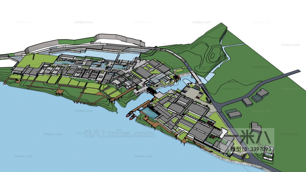 Modern Architectural Bird's-eye View Planning