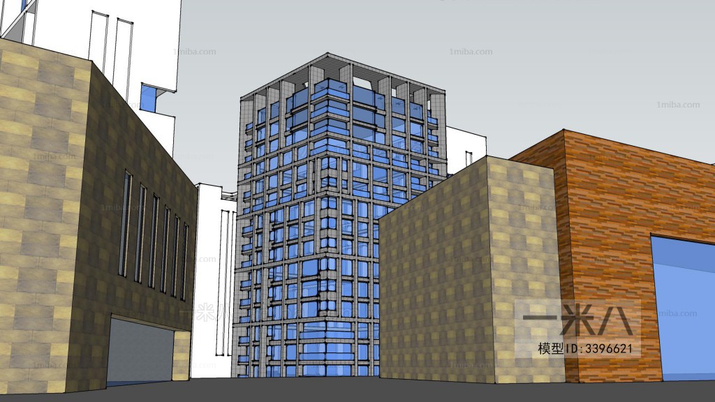 Modern Architectural Bird's-eye View Planning