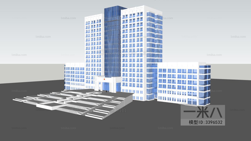 Modern Architectural Bird's-eye View Planning