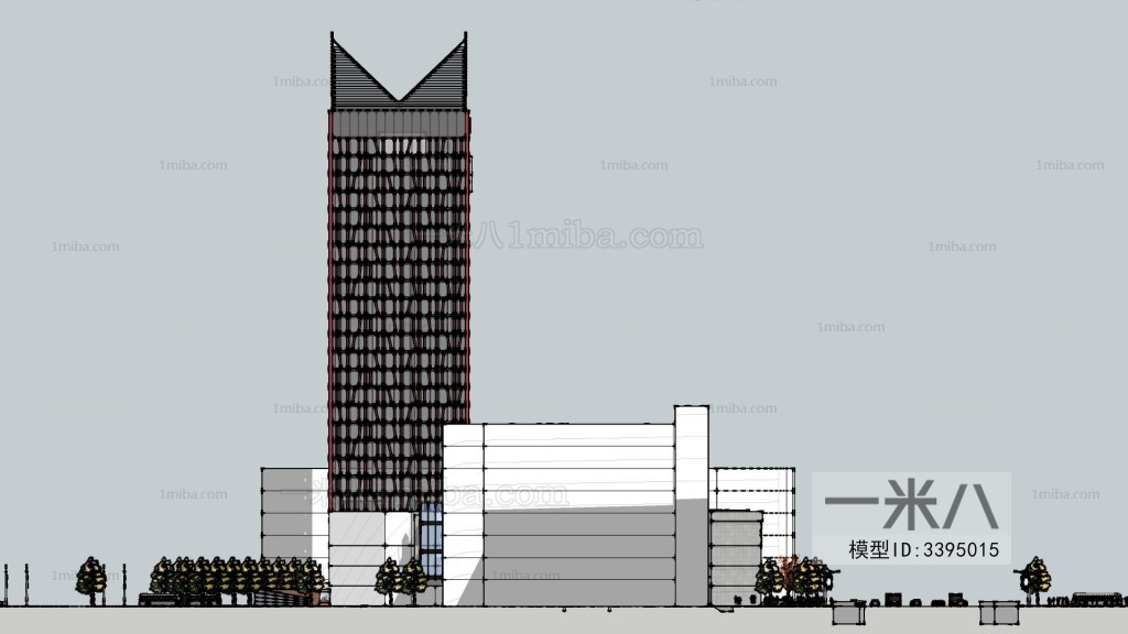 Modern Architectural Bird's-eye View Planning