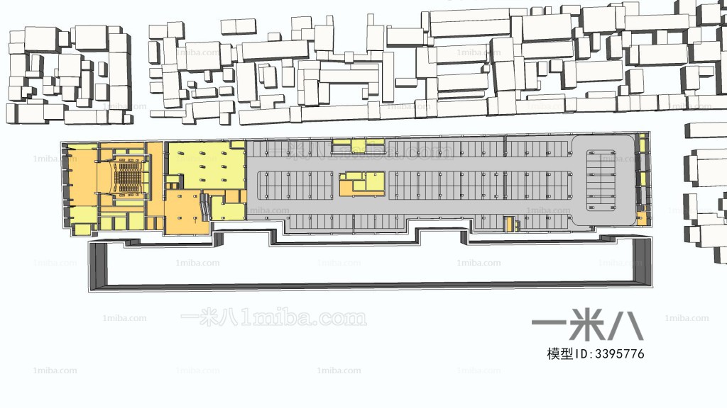 Modern Architectural Bird's-eye View Planning