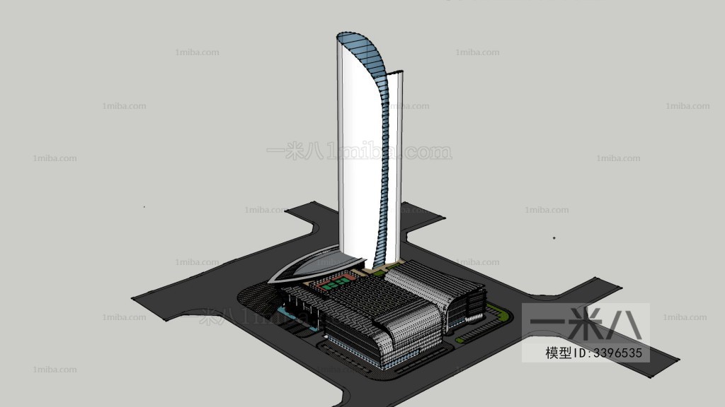 Modern Architectural Bird's-eye View Planning