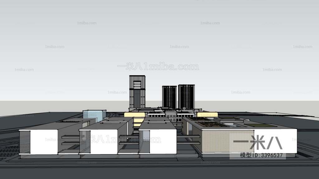 Modern Architectural Bird's-eye View Planning