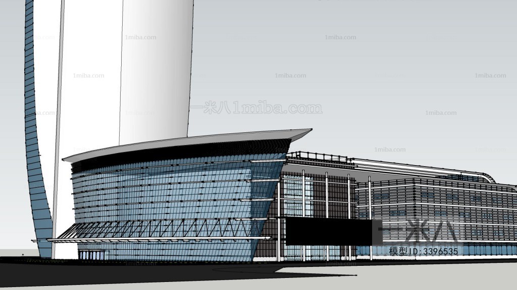 Modern Architectural Bird's-eye View Planning