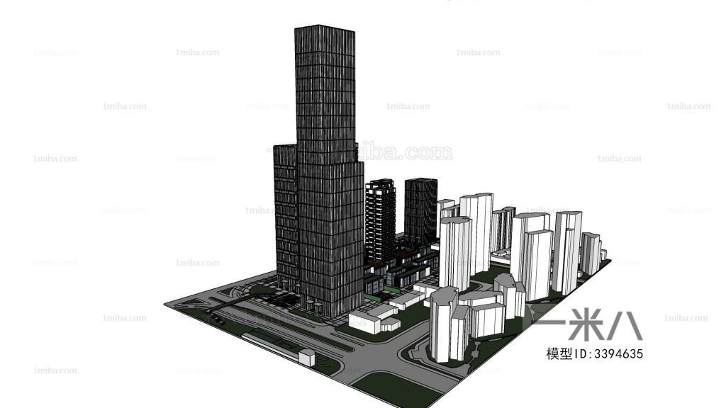 Modern Architectural Bird's-eye View Planning