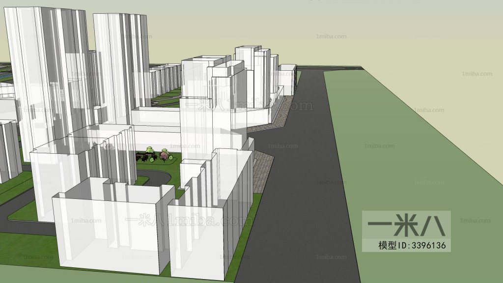 Modern Architectural Bird's-eye View Planning