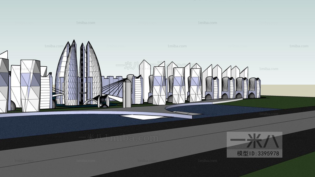 Modern Architectural Bird's-eye View Planning