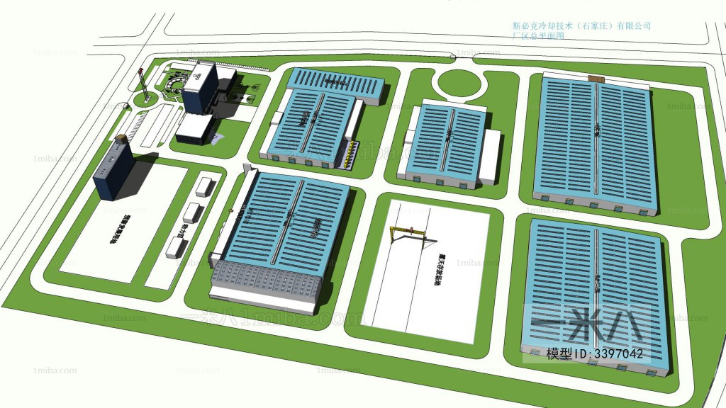 Modern Architectural Bird's-eye View Planning