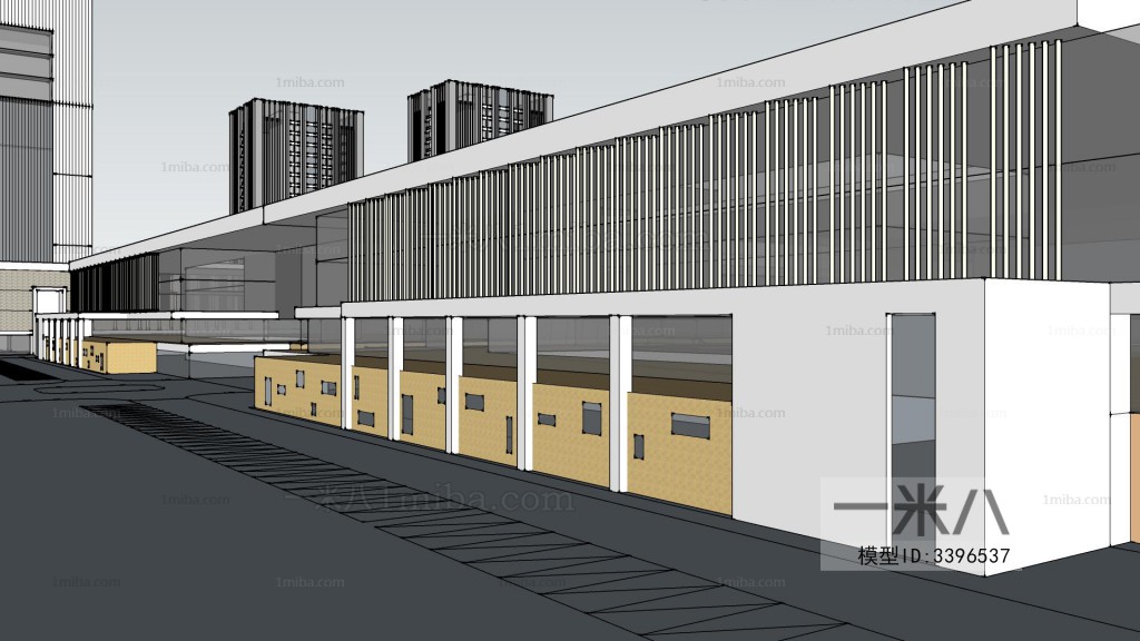 Modern Architectural Bird's-eye View Planning