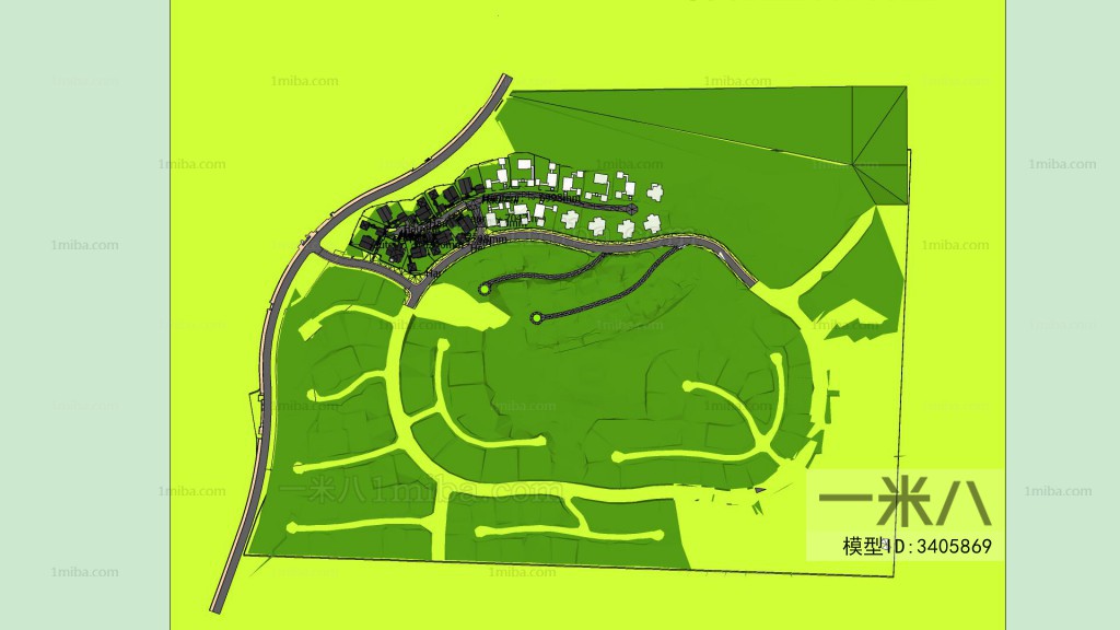 Modern Architectural Bird's-eye View Planning