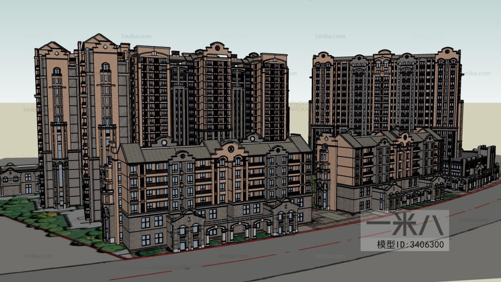 Modern Architectural Bird's-eye View Planning