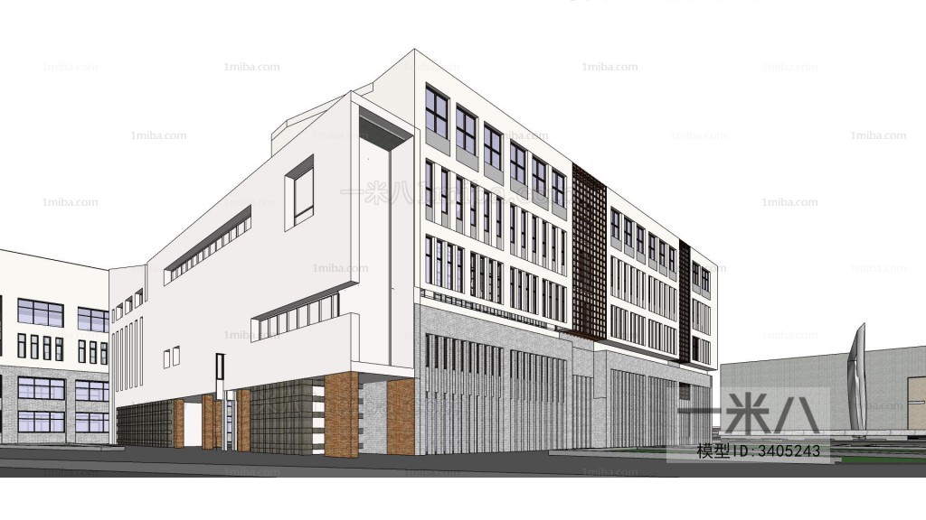 Modern Architectural Bird's-eye View Planning