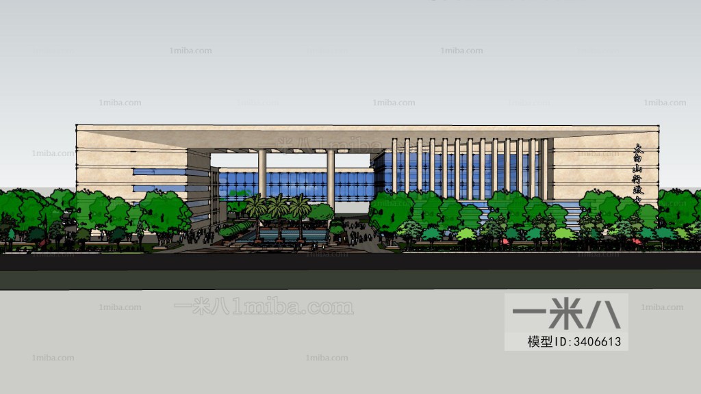 Modern Architectural Bird's-eye View Planning