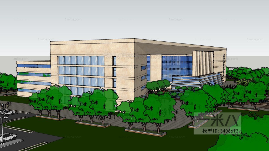 Modern Architectural Bird's-eye View Planning