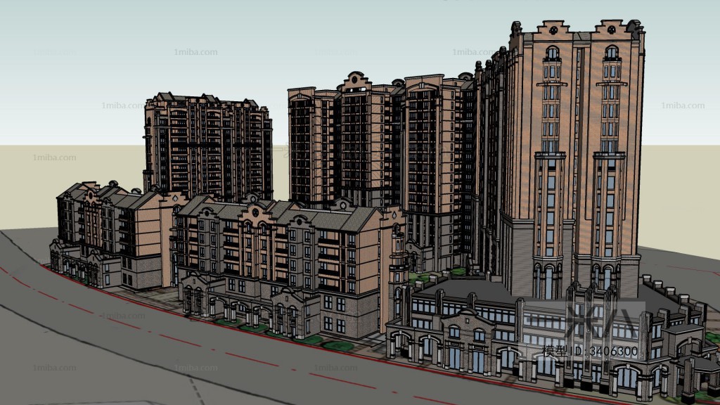 Modern Architectural Bird's-eye View Planning